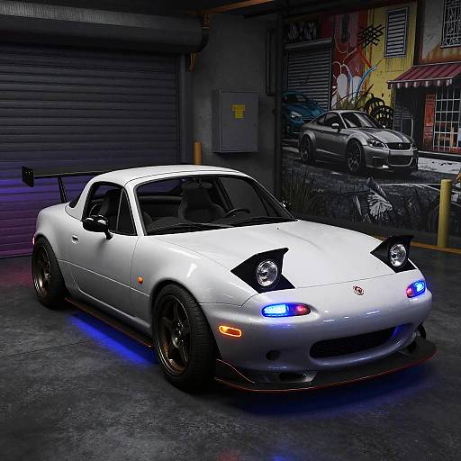 Miata GTA V Customization Garage Scene