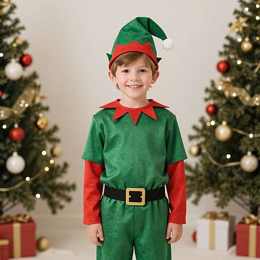 Homemade Elf Costume for Boy