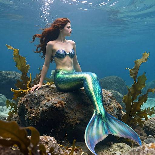 Photorealistic Full Body Mermaid Illustration