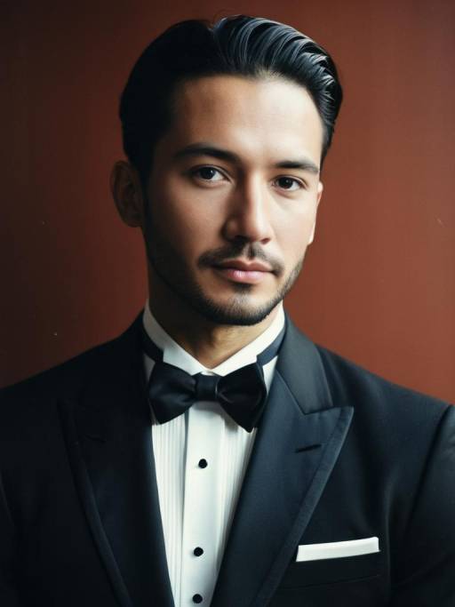 Man in Formal Wedding Tuxedo