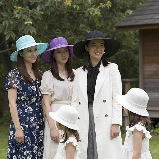 Elegant Group of Women in Nature