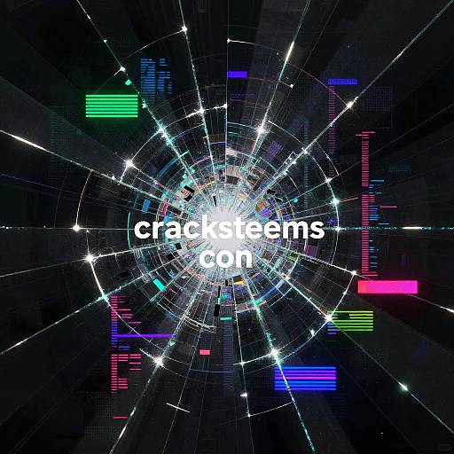 Abstract Digital Art with Glitch Effects