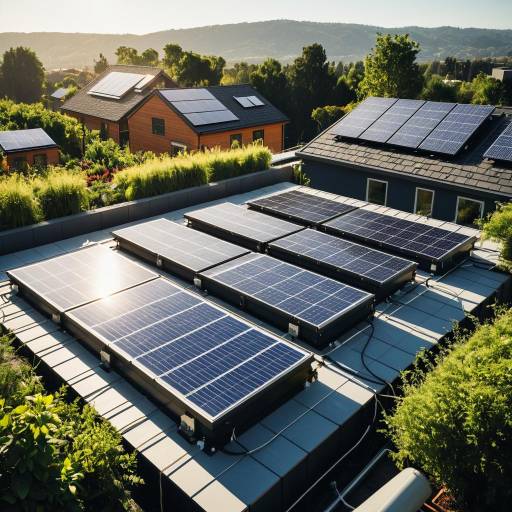 Eco-Friendly Rooftop Garden with Solar Storage