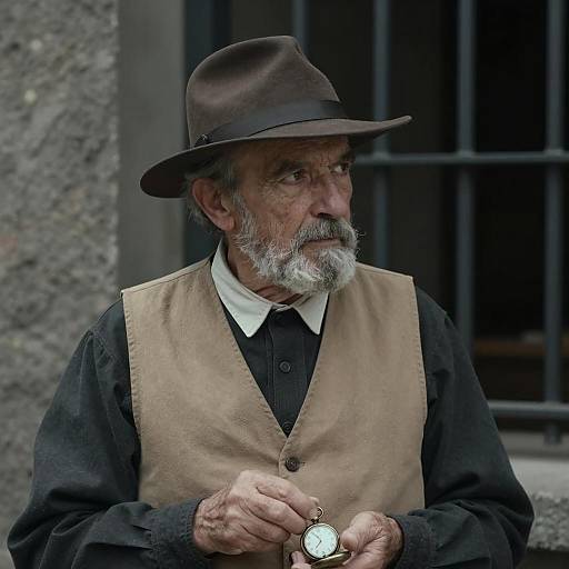 Realistic Portrait of an Elderly Man