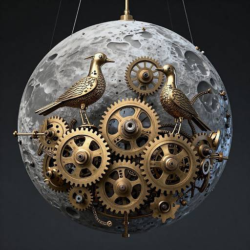 Clockwork Birds on Industrial Moon