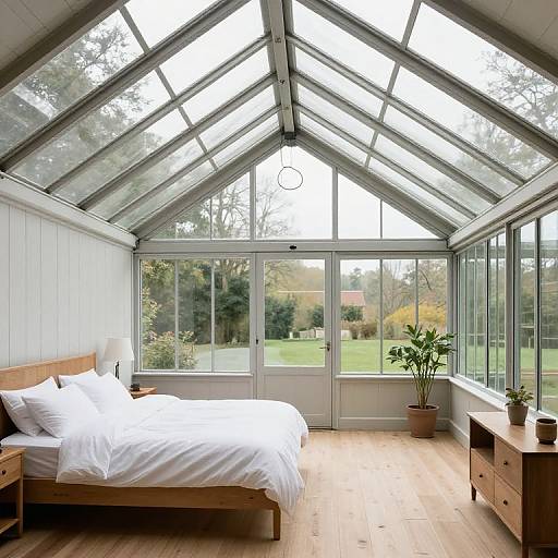Orangery with Vaulted Ceiling and Bed