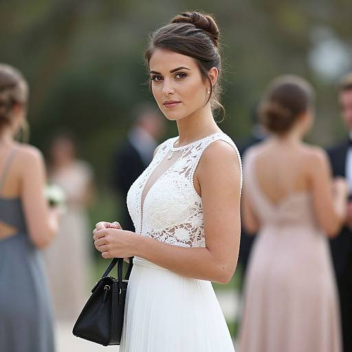 Elegant Woman Wedding Guest Outfit