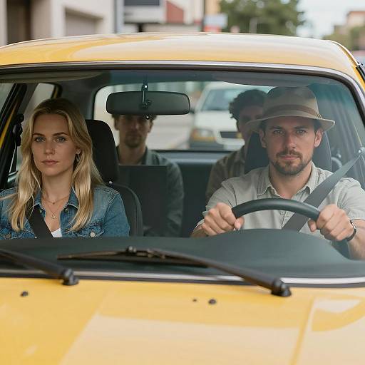 Urban Drive: Yellow Car Adventure