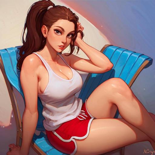 Casual Portrait of a Young Woman