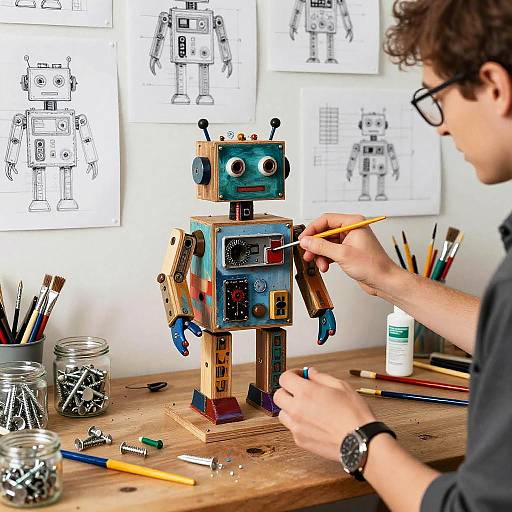 Whimsical Robot Bricolage Workshop