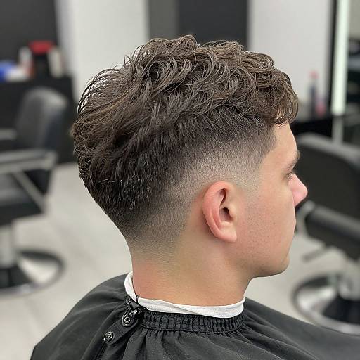 Realistic Layered Fade on Mature Man