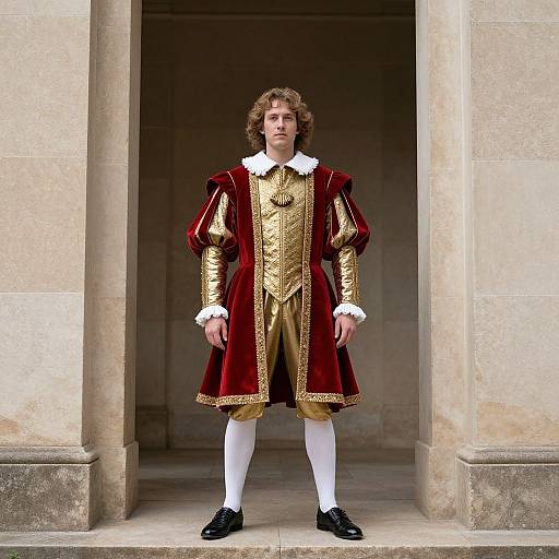 Royal Renaissance Man in Costume