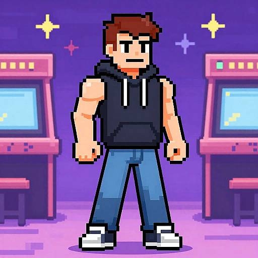 Pixel Art Retro Game Coder