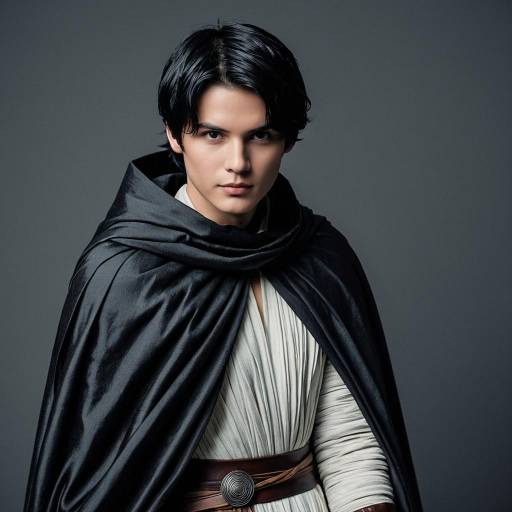 Dark Rey Male Cosplayer in Black Cape