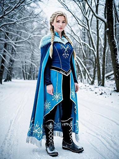Frozen Elsa Costume Solo Portrait