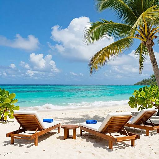 Tropical Beach Lounge Serenity