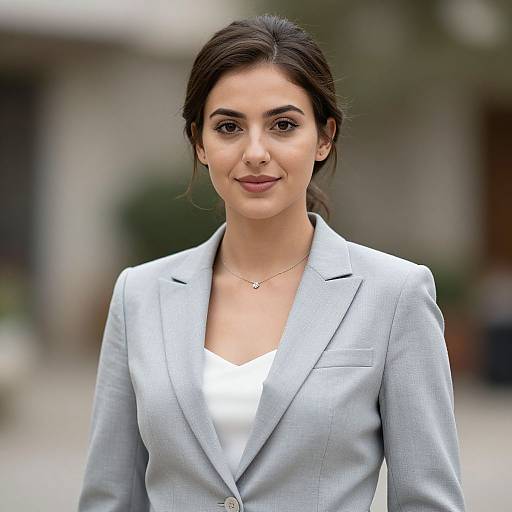 Realistic Woman in Wedding Suit