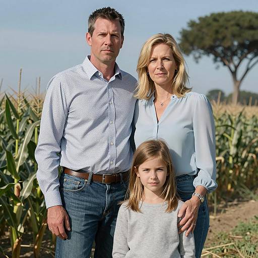 Heartwarming Family Portrait in Nature