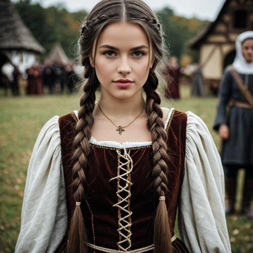 Medieval Girl in Halloween Costume