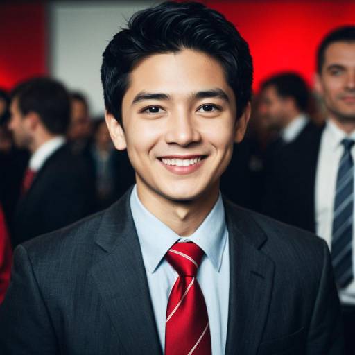 Smiling Young Man in Business Suit