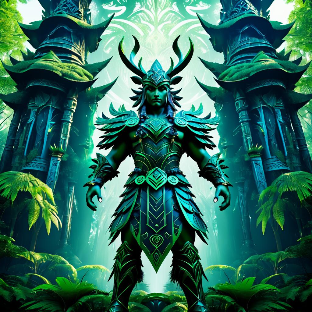 Mystical Forest Guardian Comic Poster