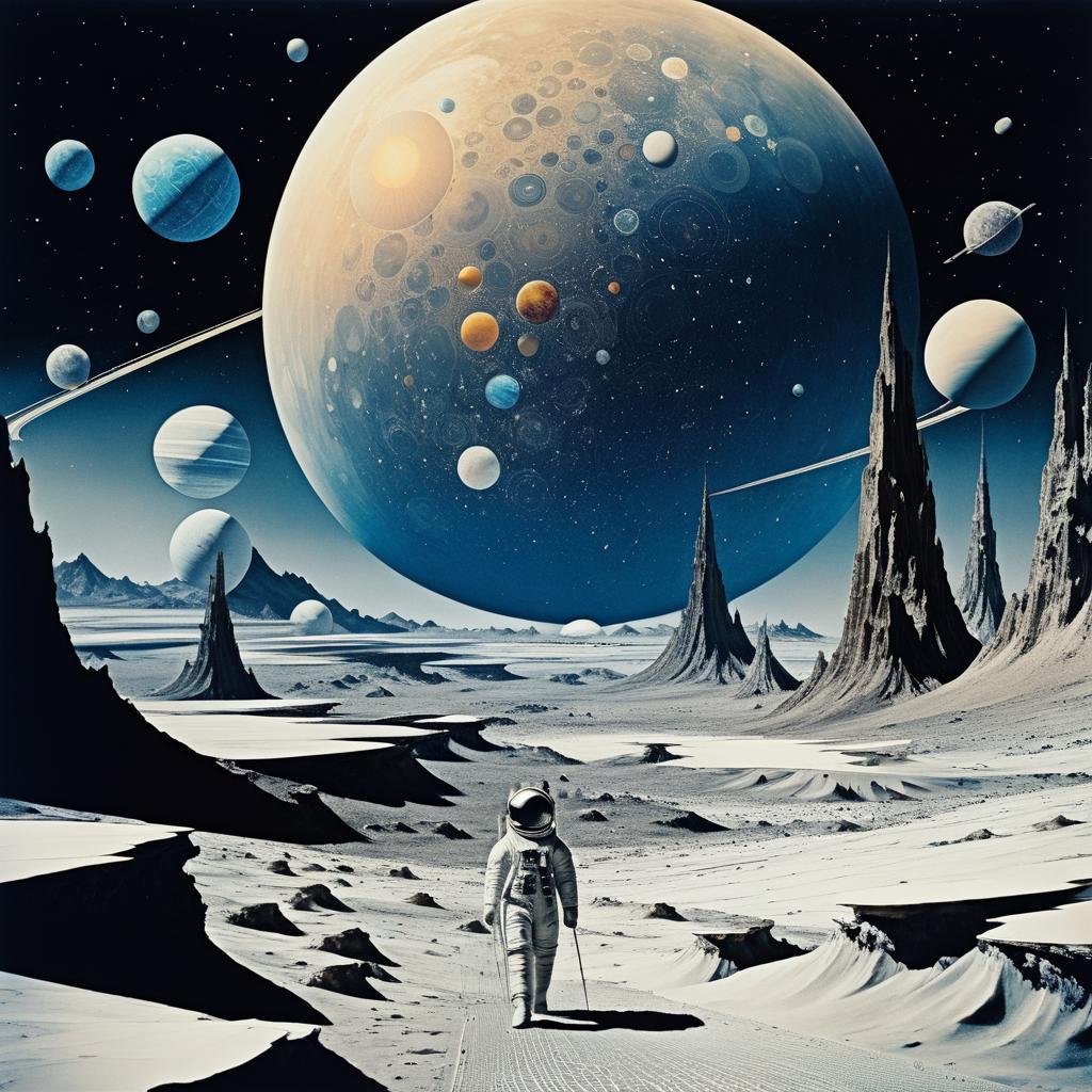 Surreal Space Collage by Toshi Yoshida