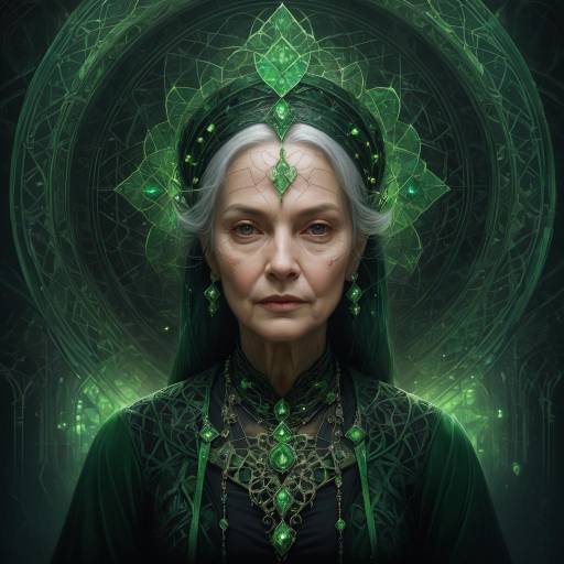 Ethereal Gothic Portrait of an Elderly Woman Ethereal Gothic Portrait of an Elderly Woman