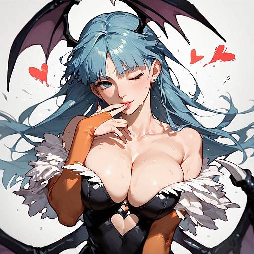 Morrigan Aensland in Sultry Dusk Lighting