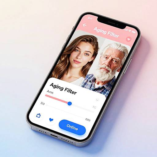 Smartphone Aging Filter Interface