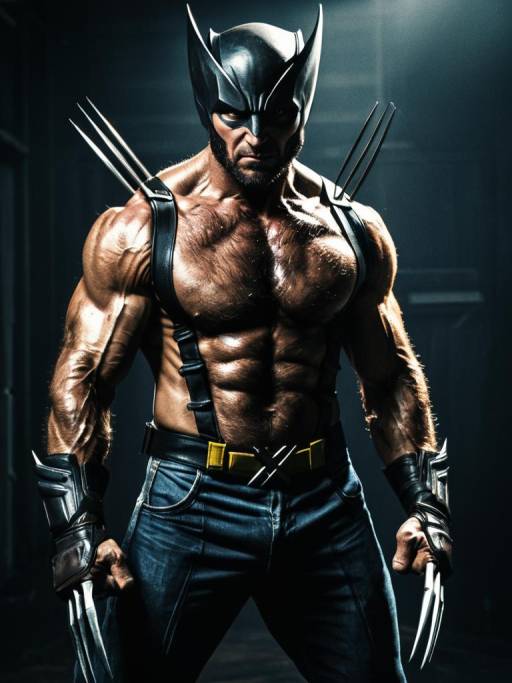 Man in Wolverine Costume