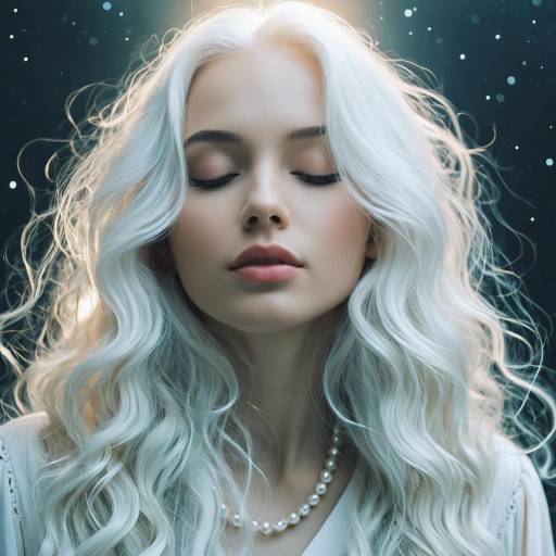 Ethereal Angelic Woman in Soft Colors