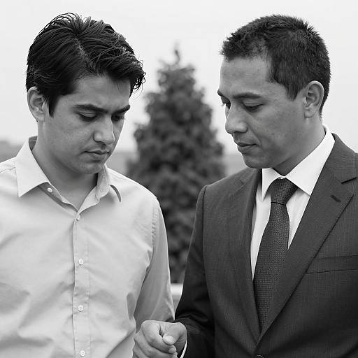 Serious Men in Formal Attire Portrait