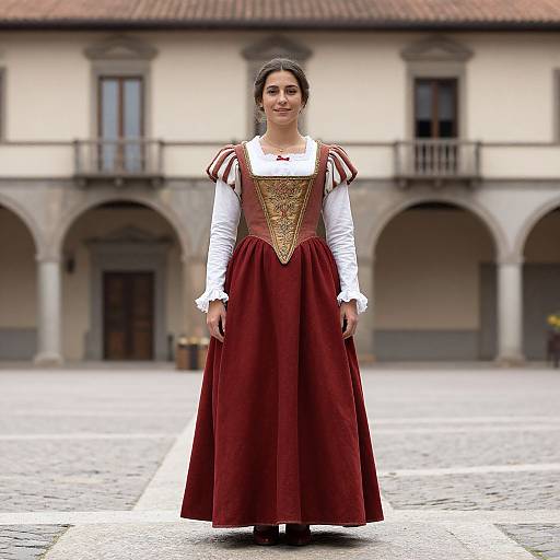 Medieval Italian Woman in Costume
