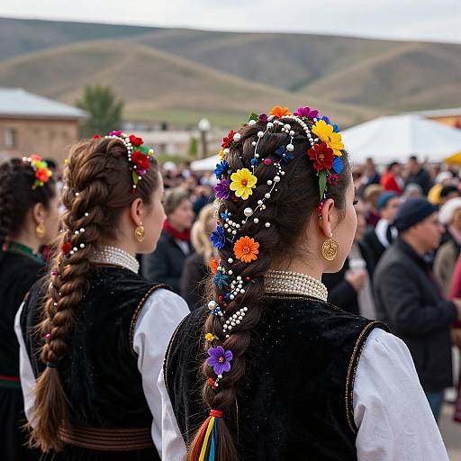 Traditional Armenian Braided Festival Hairstyles
