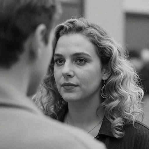 Intriguing Black-and-White Portrait