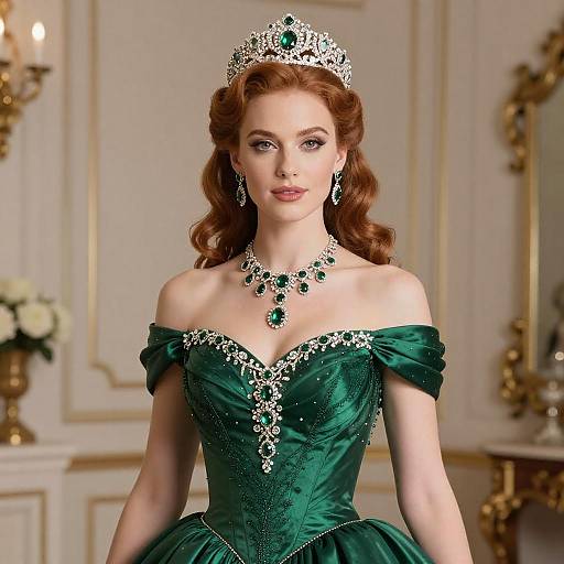 Elegant Portrait of a Regal Woman