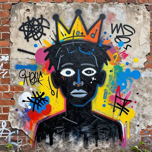 Basquiat Style Urban Street Art