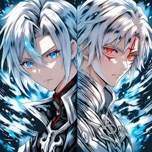 Illustration of Allen walker, d.gray-man in the style of Jan (lightdragoon)