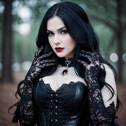 Gothic Vampire Cosplay of Luna Dark