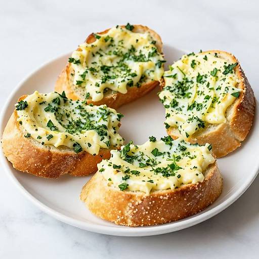 Golden Cheesy Pesto Bread Slices