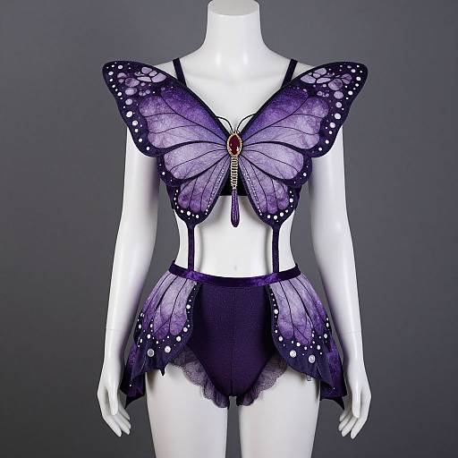 Adult Purple Butterfly Costume
