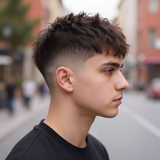Blowout Fade Street Style Portrait