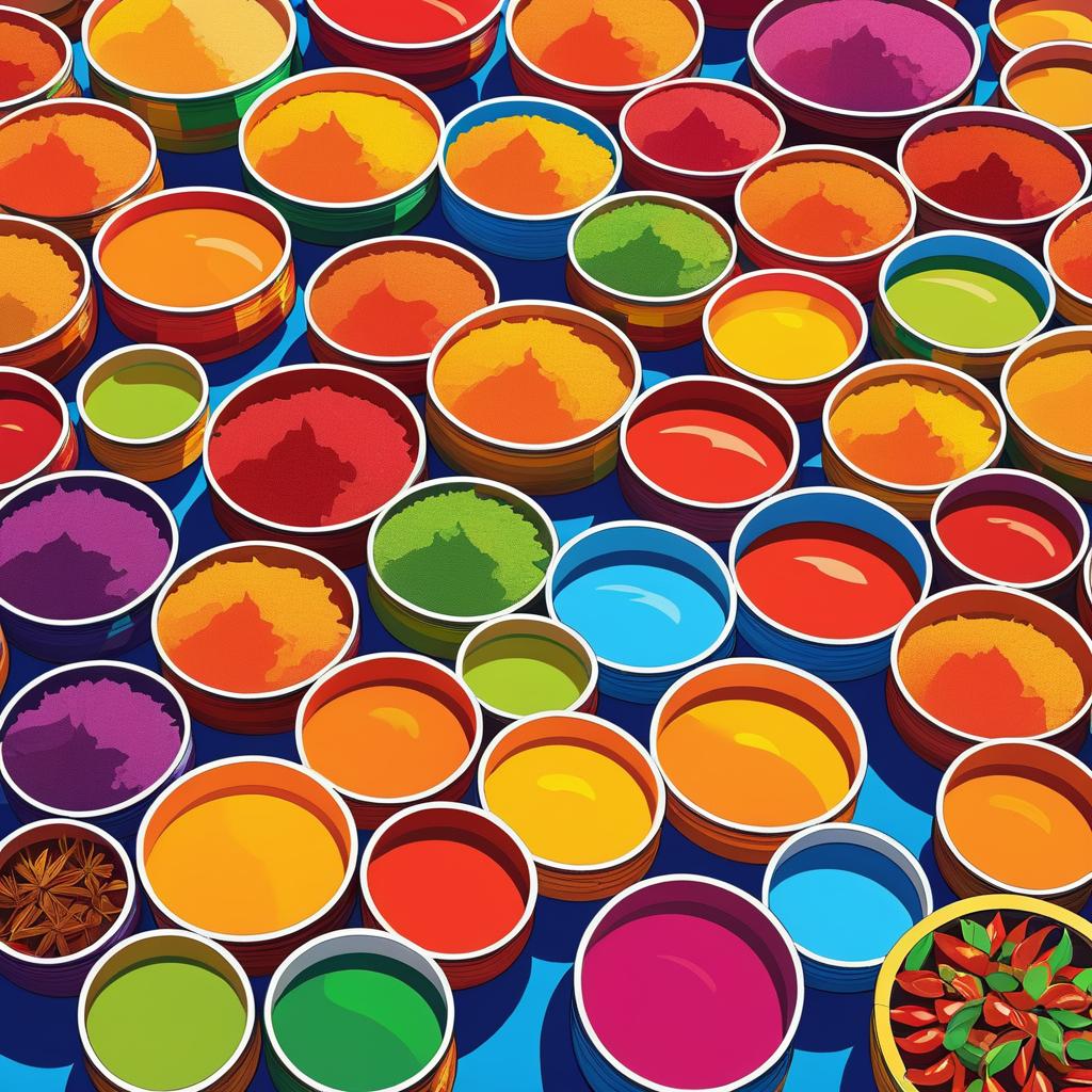 Vibrant Art Inspired by Global Spices