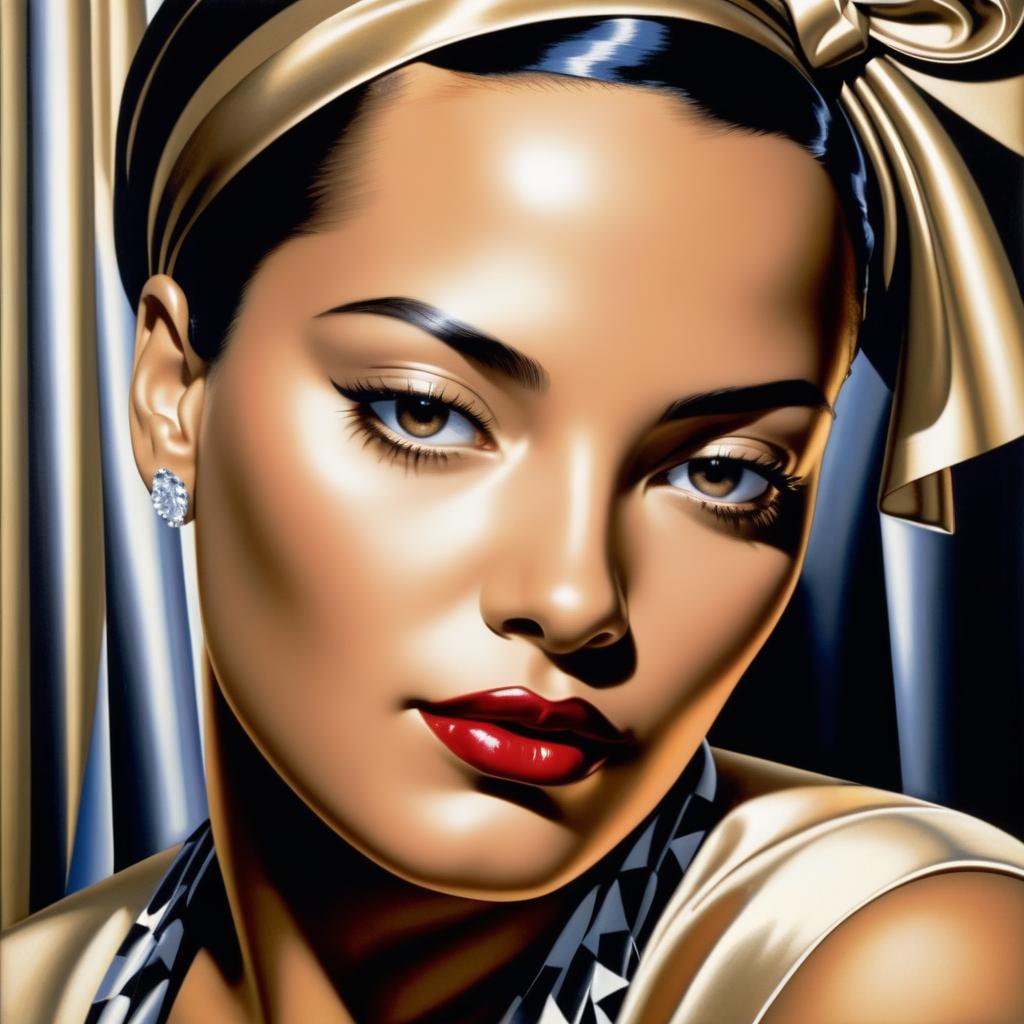 Glamorous Billie Holiday Portrait by Lempicka