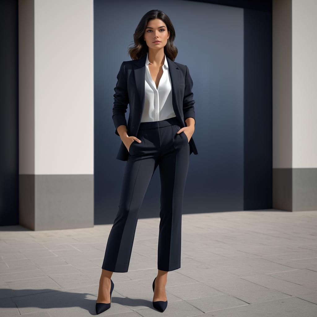 Elegant Italian Woman in Stylish Attire