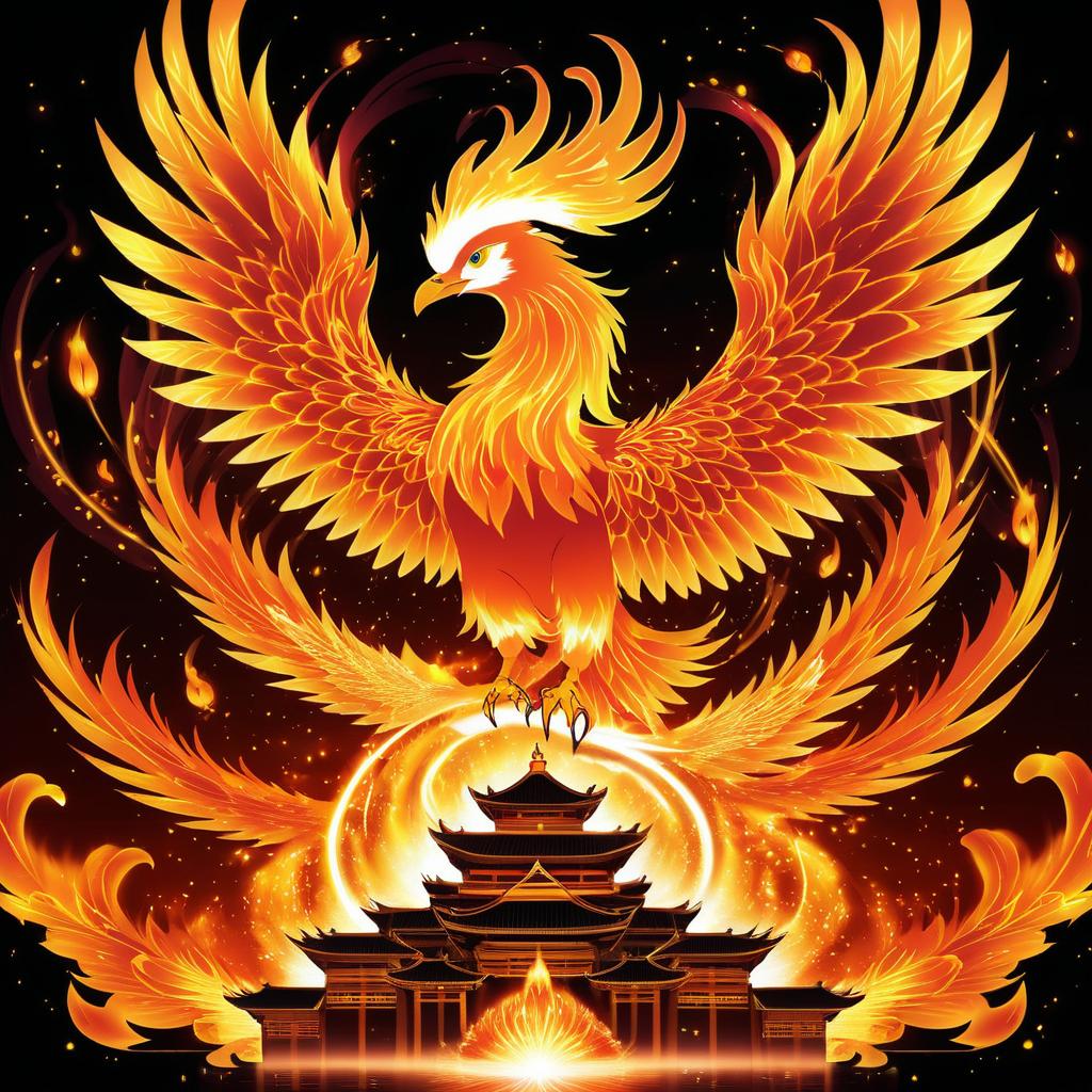 Phoenix Rising Above a Burning City