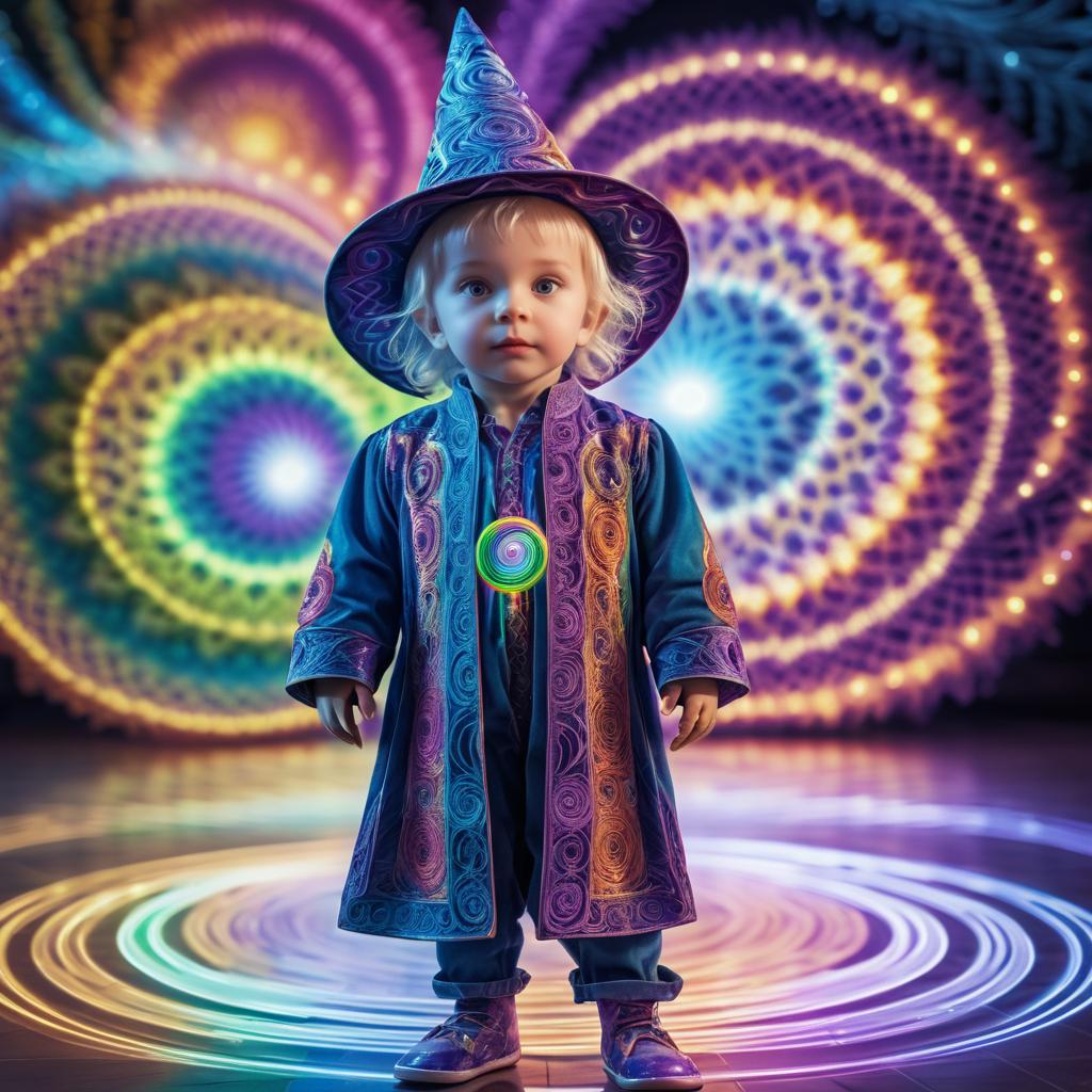 Psychedelic Wizard Toddler Full-Body Shot