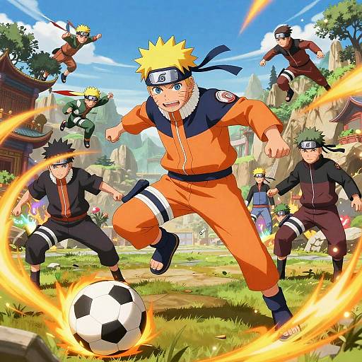 Naruto Soccer Fantasy Action Scene