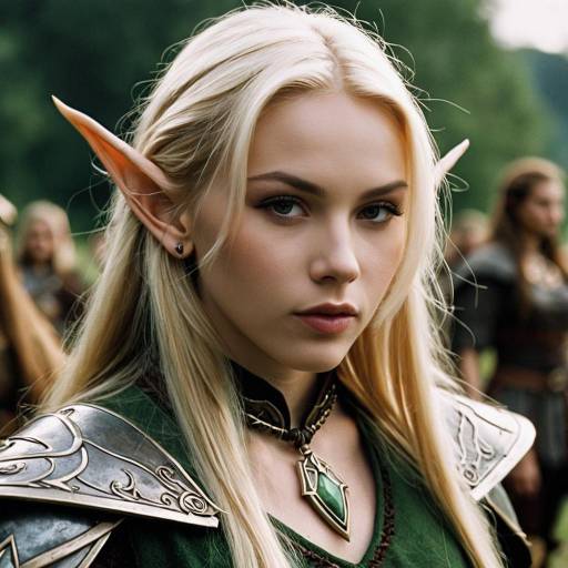 Female Elf Warrior in Armor