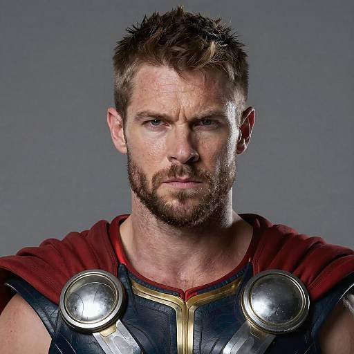 Epic Thor Portrait in Hyperrealistic Detail